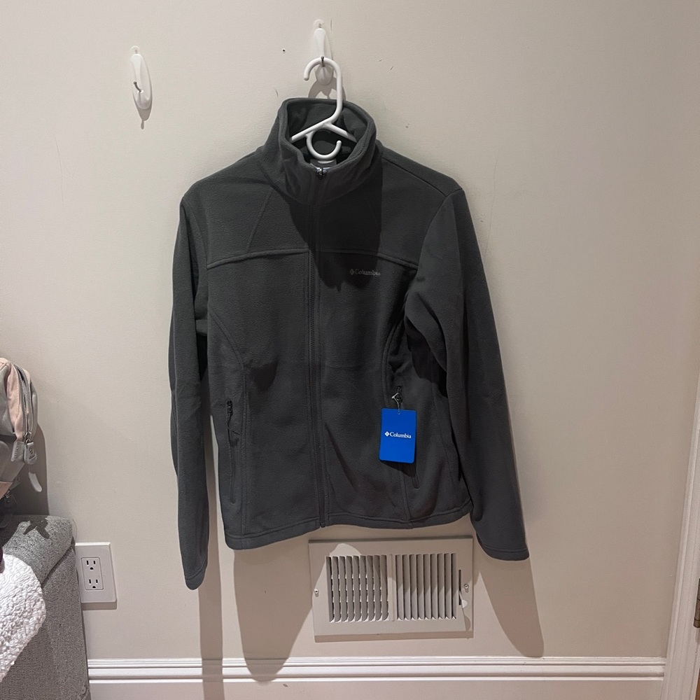 Columbia Fleece Zip-Up Jacket Gray Size M